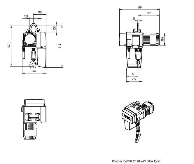 德馬格環(huán)鏈葫蘆，DEMAG電動(dòng)葫蘆，DC-Com DC-Pro